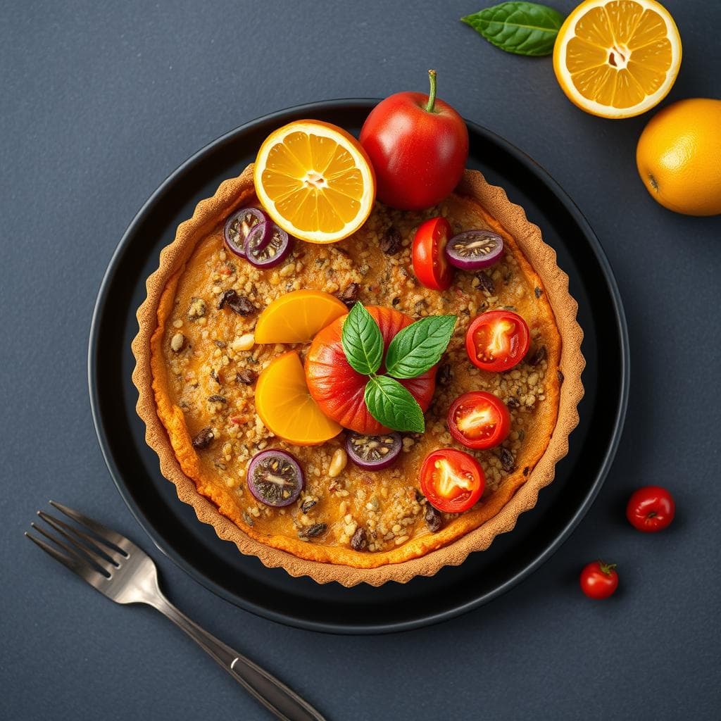Tarta de Quinoa y Mermelada de Naranja