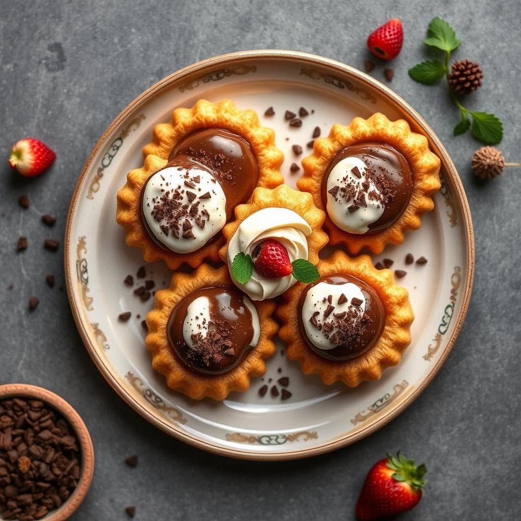Galletas Rellenas de Chocolate y Crema de Cacahuete