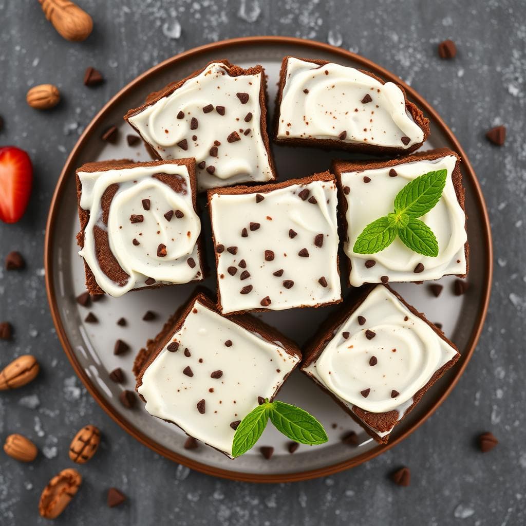 Brownies de Chocolate Blanco y Crema de Cacahuete