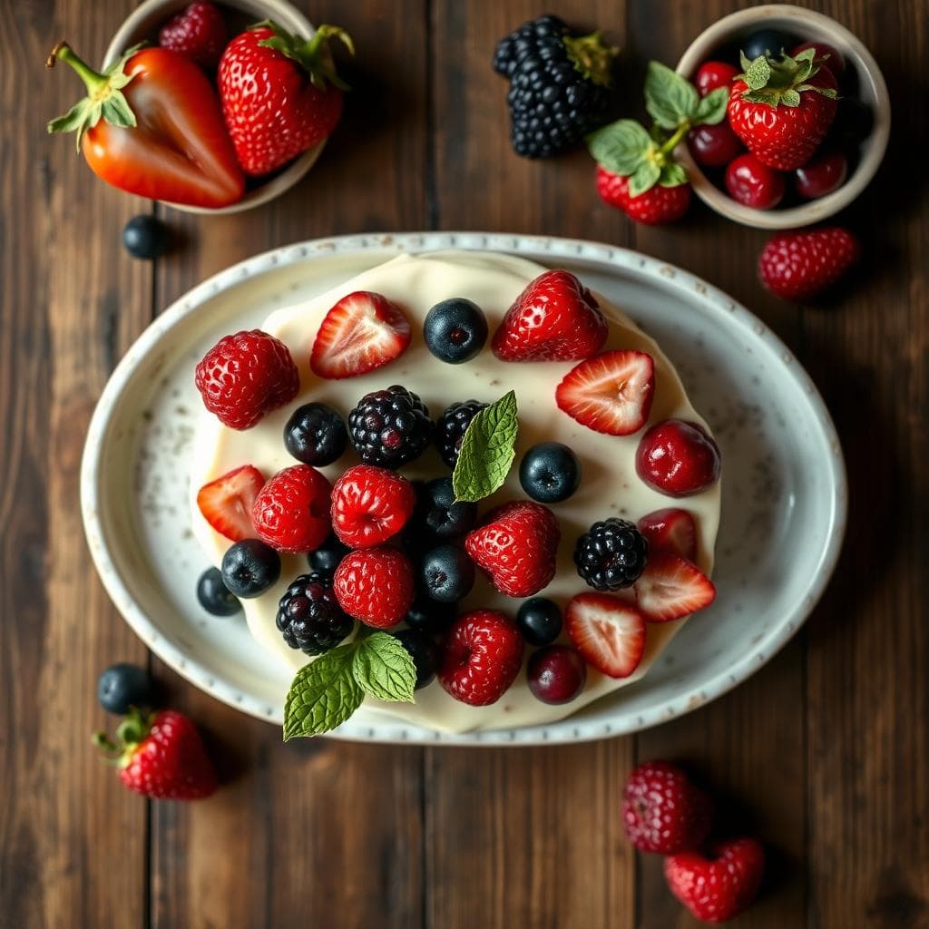 Chocolate Blanco y Frutas del Bosque